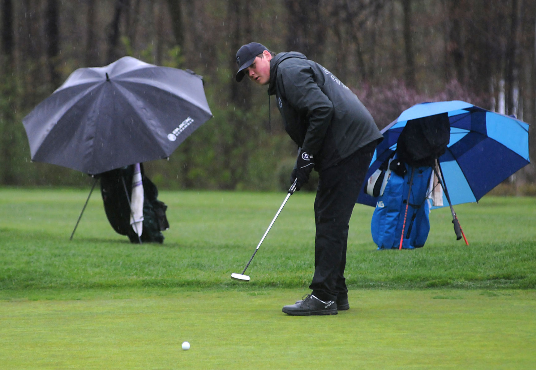 Putting in the rain